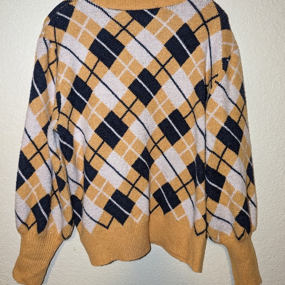 Free Assembly Adult Knit Sweater Extra Large XL Pull Over Orange Light Academia - Picture 11 of 12